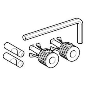 Matériel de fixation pour cuvettes de WC, pour Geberit AquaClean Tuma|Geberit-GBR243.501.00.1