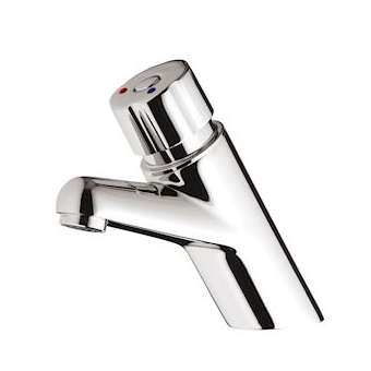 Presto 4000s Mitigeur monocommande bouton chromé avec robinet d'arrêt 1,9l/min|Presto-PSR28619