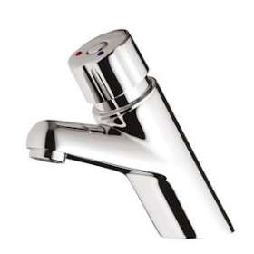 Presto 4000s Mitigeur monocommande bouton chromé avec robinet d'arrêt 1,9l/min|Presto-PSR28619