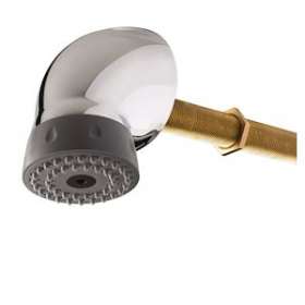 Pomme de douche fixe avec grille orientable anticalcaire, cloison de 15 à 200mm|Presto-PSR29261