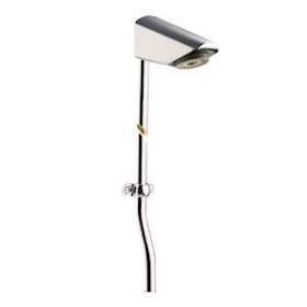Pomme de douche fixe avec grille orientable 2 positions, tube et collier|Presto-PSR29100