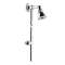 Pomme de douche orientable avec rotule, tube et collier