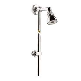 Pomme de douche orientable avec rotule, tube et collier|Presto-PSR29205