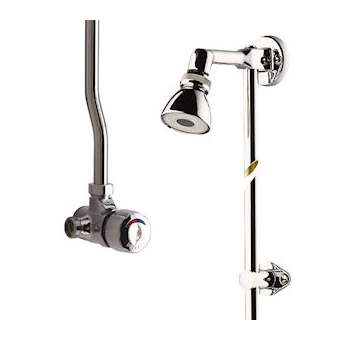 Mitigeur alpa bouton chrome pomme orientable|Presto-PSR35927