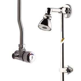 Mitigeur alpa bouton chrome pomme orientable|Presto-PSR35927