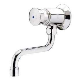 P612 Robinet simple lavabo sur plage temporisé 15s, froid G1/2 bec tournant|Presto-PSR31815