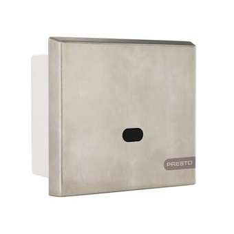 Robinet d'urinoir encastré électronique Sensao 8300 N, sans bouton, face inox|Presto-PSR55442