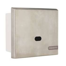 Robinet d'urinoir encastré électronique Sensao 8300 N, sans bouton, face inox|Presto-PSR55442