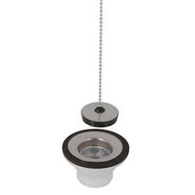 558-bde bouchon+chainette / evier inox|Nicoll-NCL0204014