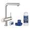 Kit de démarrage GROHE Blue Pure Minta Supersteel|Grohe-GO230382DC0