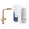 Kit de démarrage - mitigeur bec L GROHE Blue Home Warm Sunset brossé|Grohe-GO231454DL1