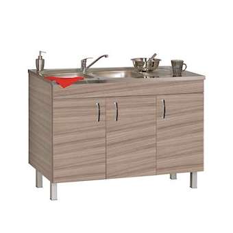 Sous-évier DÉCO CLIP L1400 3 portes - Driftwood horizontal - semelle rallongée|Neoform industries sas-UIDRS08N13140D