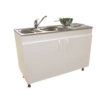 Sous-évier SIM'CLIP HYDRO + plinthe & retours L1200 2 portes - semelle rallongée|Neoform industries sas-UIDRS11N72120H