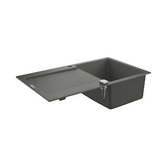 Evier composite avec égouttoir K500 Gris granite|Grohe-GO231644AT0