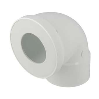 Pipe courte wc 90' d.100f a joint 85/107 vrac|Nicoll-NCLCW933F