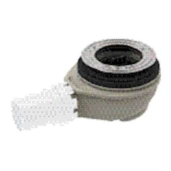 Bonde rec douche Geberit D90, sans cache, garde eau 50 mm, sortie PVC diam 40 m|Geberit-GBR150.559.00.1