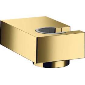 Porter'E Support mural aspect doré poli|Hansgrohe-HA328387990