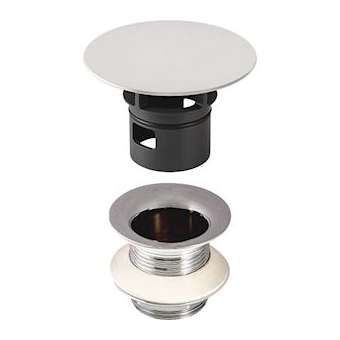 Bonde Geberit à écoulement libre et recouvrement de soupape: chromé brillant, L|Geberit-GBR152.050.21.1