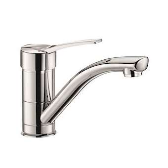 Mitigeur lavabo méca. à bec orient. H.100 L.170, man. pleine|Delabie-DL52522T