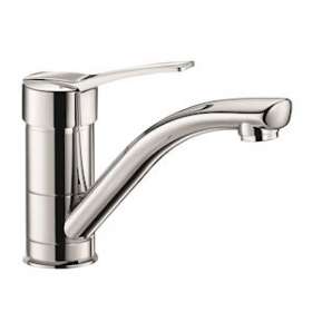 Mitigeur lavabo méca. à bec orient. H.100 L.170, man. pleine|Delabie-DL52522T