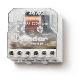 Télérupteur de boîte volet roulant 2NO 10A 230V AC,inverseur 4 séquences|Finder-FID260882300000