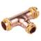 VSH SudoPress Cuivre Gaz Té réduit FFF 28x22x28|Aalberts Integrated Piping Systems BV-IPH6674371