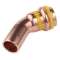 VSH SudoPress Cuivre Gaz coude 45° FØ 16