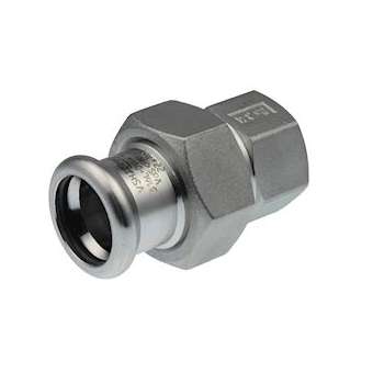 VSH XPress Inox raccord union fileté FF 18xRp1/2|Aalberts Integrated Piping Systems BV-IPH6192043