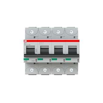 Disjoncteur S804C 4P 80A Courbe C Raccordement à vis - 25KA (6Modules)|ABB-ABB744445