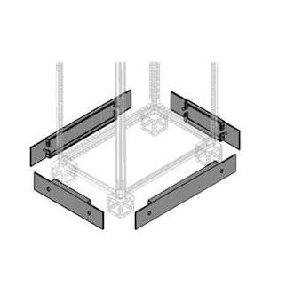 Habillage de Socle Avant/Arriere H100mm L1000mm (x2)|ABB-ABBPPFM1010