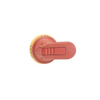 Poignée Pistolet Rouge/Jaune 65mm pour Axe 6mm|ABB-ABB912413