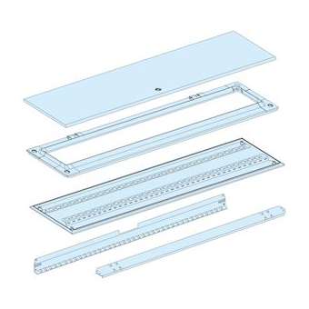 PrismaSeT G Active - Fond coffret + porte pleine L300 - IP55 - 15M - RAL9003|Schneider Electric-SCHLVS08344