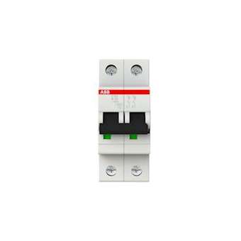 S200 Disjoncteur modulaire- 2P - 20A courbe B - 6000A/10kA (2 modules)-peignable|ABB-ABB352214