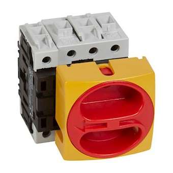 inter-sectionneur rotatif complet encastré cadenassable 4P neutre à gauche 50A|Legrand-LEG022114