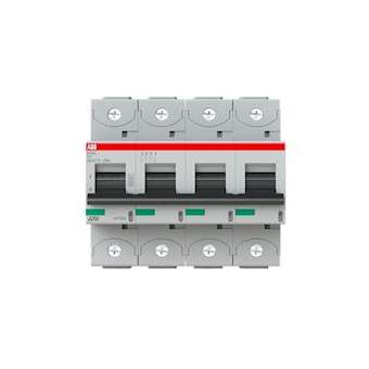 Disjoncteur S804C 4P 100A Courbe C Raccordement à vis - 25KA (6Modules)|ABB-ABB744446