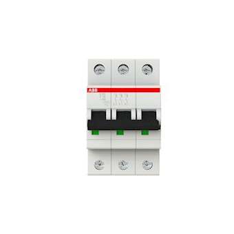 S200 Disjoncteur modulaire- 3P - 32A courbe C - 6000A/10kA (3 modules)-peignable|ABB-ABB352341