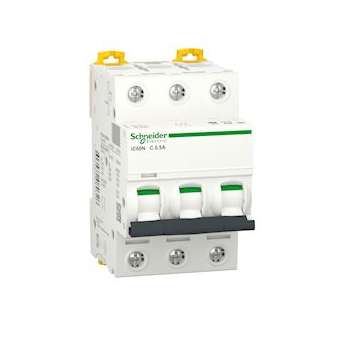 Acti9, iC60N disjoncteur 3P 0,5A courbe C|Schneider Electric-SCHA9F74370