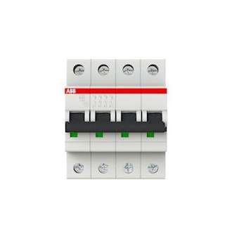 S200 Disjoncteur modulaire- 4P - 63A courbe B - 6000A/10kA (4 modules)-peignable|ABB-ABB352419