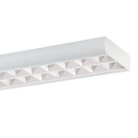 Luminaire apparent blanc ABRF 228/54 W, IP20, 2xT16 28, 54W, grille blanche|Ridi-RII0621872