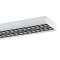 Luminaire apparent blanc ABRF 128/54 SM, IP20, 1xT16 28, 54W, grille alu. mat|Ridi-RII0621932