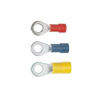 Cosse pré-isolée rouge à plage ronde section 0,5 à 1,5mm² bornage M4|Klauke-KKEB620-4E