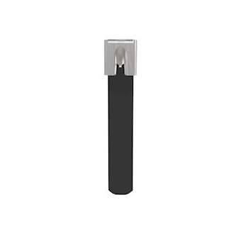 Collier MLTFC inox 316entiere. recouvert,434x15,9mm,Polyester noir,2000N,Cdt:50|Panduit Composants Industriels-PNUMLTFC4SH-LP316