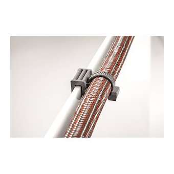 Lanière de fixation pour bord de tôle 200 x 4.6 mm en PA66HS noir - T50ROSEC21|HellermannTyton-HNE15600831