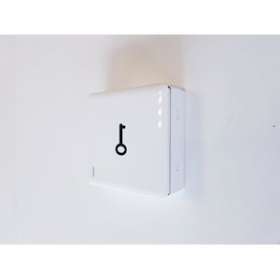 Bouton Poussoir No, Boîtier Abs Avec Symbole Clé, Montage Applique Étroit|Acie-AIEBOPO-02