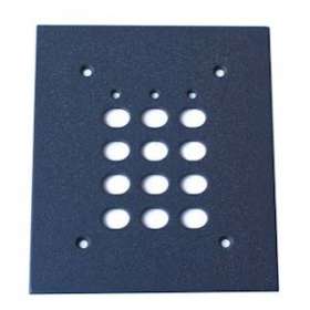 Plaque D'Encastrement Métal Gris Pour Su|Acie-AIEPES201G
