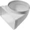 RACCORD COUDE GAINE PLATE180X90MM / GAINE RONDE150MM