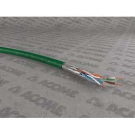 câble S/FTP cat7 Premium LSOH-FR 4P couronne 100m vert Cca|Acome-ACOR7478A-C100