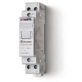 Télérupteur modulaire 1NO + 1NC 16A 24V DC|Finder-FID202390240000PAS