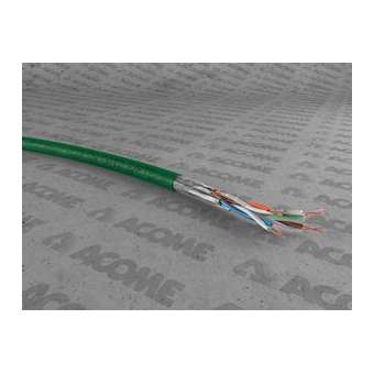 câble S/FTP cat7 Premium LSOH-FR 4P touret 1000m vert Cca|Acome-ACOR7478A-T1000