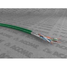 câble S/FTP cat7 Premium LSOH-FR 4P touret 1000m vert Cca|Acome-ACOR7478A-T1000